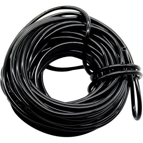 Micro tuyau d'irrigation, ligne d'irrigation goutte à goutte, diamètre intérieur 4 mm/diamètre extérieur 7 mm, tuyau d'alimentation noir pour système d'irrigation de jardin(30m) (1/5)