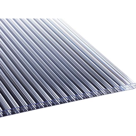 PC-Stegdreifachplatte 16 mm 980 x 2000 mm glasklar