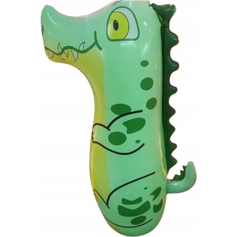 Gonfiabile, dinosauro colorato, dinosauro sensoriale verde