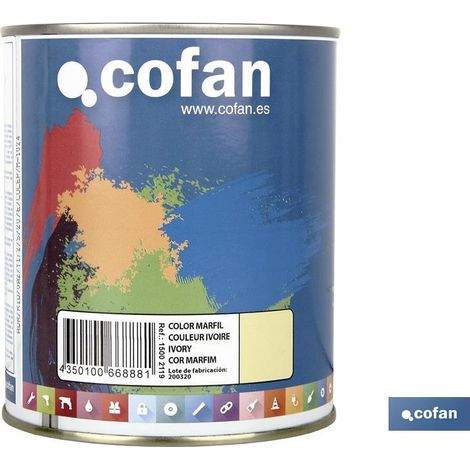 Peinture cofan synthétique émail 750ml beige haute élasticité