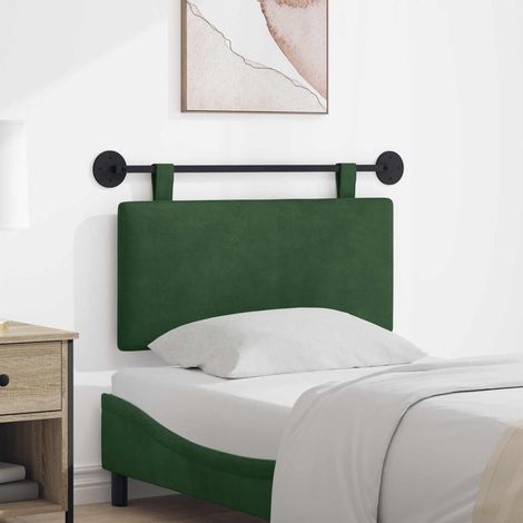 Tête de lit murale suspendue en velours côtelé, rembourrée, 100 x 55 x 5 cm - PANGIVO (1/5)