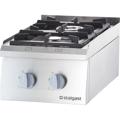 Réchaud à Gaz à Poser 2 Brûleurs (3.5 + 7) - G20 ou G30 - Stalgast