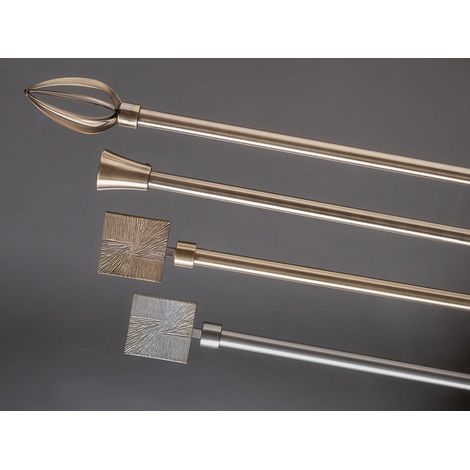 1 Pezzo Bastone per Tenda in Ferro 160 a 210 cm 3 Modelli 2 Colori (1/2)