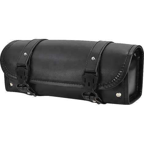 Sacoche de rangement en cuir pour moto (1/3)