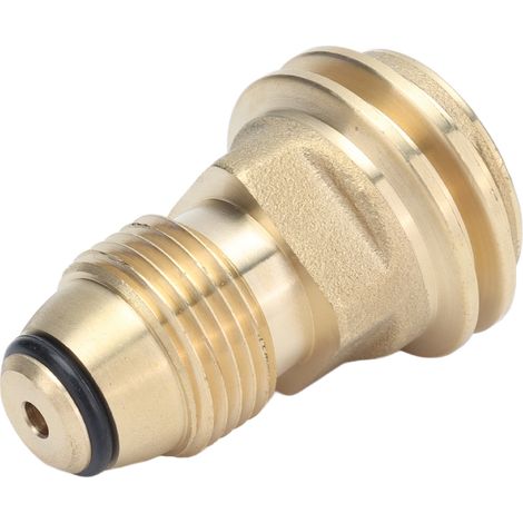 Adaptateur de Bouteille de Propane en Laiton - Raccord de Conversion POL vers QCC1 Type 1 à Connexion Rapide