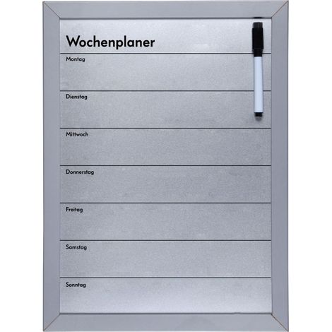 Vigo Magnettafel Wochenplaner, 29 x 39 cm Magnettafel & Pinnwand