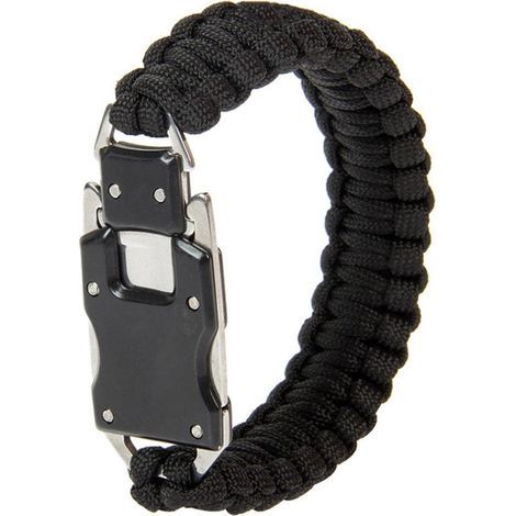 Paracord-Werkzeugarmband für Outdoor-Aktivitäten, multifunktionales Überlebensausrüstungsteil für Camping, Wandern und Angeln. (1/5)