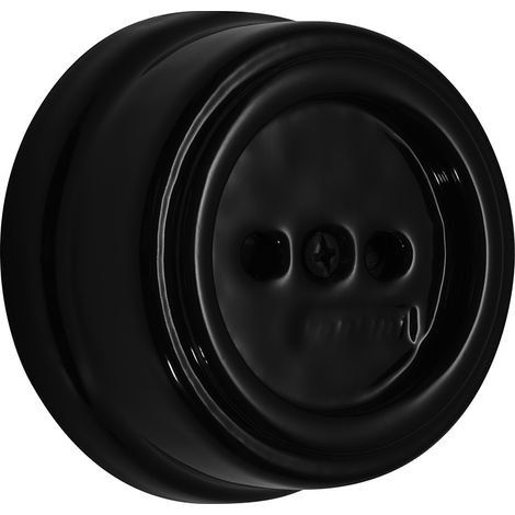 GARBY - Prise sans terre Porcelaine Noire 16A-250V Réf . 30205273 (1/2)