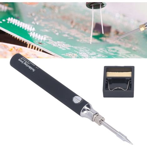 Fer à souder portable sans fil USB, outil de réparation de fer à souder, outil de marquage à chaud, outil de décalcomanie/pyrographie plastique. (1/5)