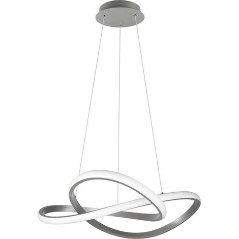 [GEBRAUCHT] B-Ware Reality Leuchten LED Hängelampe Pendelleuchte Lampe nickel matt Eisen 60 cm (1/2)