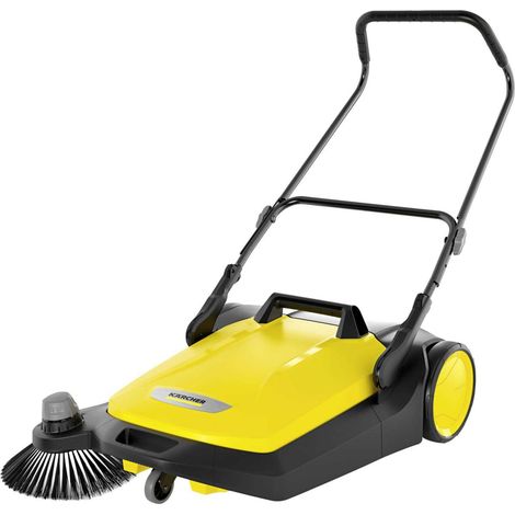 Kehrmaschine KÄRCHER S 6: Effiziente Handkehrmaschine für 2500 m² - 38 l Kehrgutbehälter, Seitenbürste, 670 mm Arbeitsbreite, ergonomischer Schubbügel (1/5)