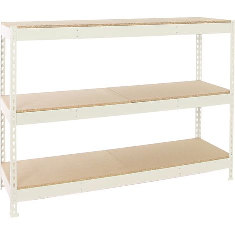 Estantería SIMONRACK Simonforte 2409-3 chipboard blanco/madera
