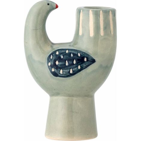 Bougeoir Bloomingville Trudy oiseau bleu 12 5 cm
