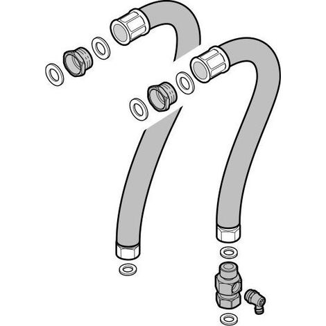 Remeha Anschlusset Tzerra-SR 130-2, HR92, 7600413