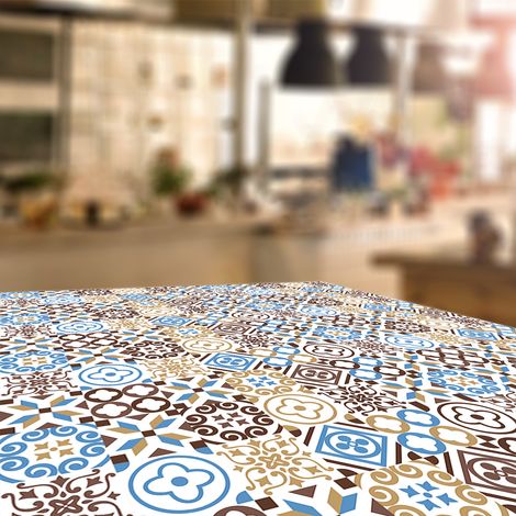 Stickers décoration Meuble - Sticker adhésif Cuisine Salon - 30 STICKERS CARRELAGES MEUBLE ANISO - 30stickers10x10cm (1/5)
