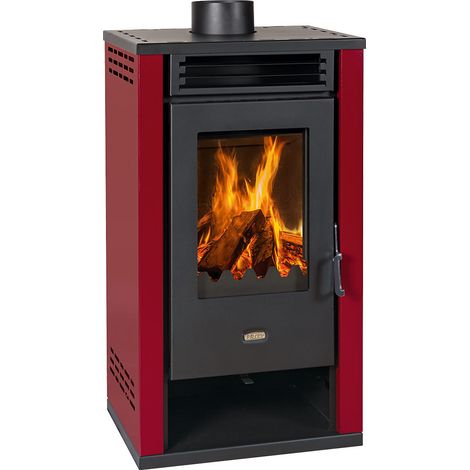 Poêle à bois avec four Prity K2 GT – 8,1 kW, Ivoire, Classe A+, Rendement 80,4 % (1/2)