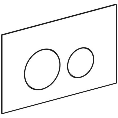Pannello di comando Geberit Sigma 40 Round, bianco, per sciacquone doppio, modello 115628SI1 (1/4)