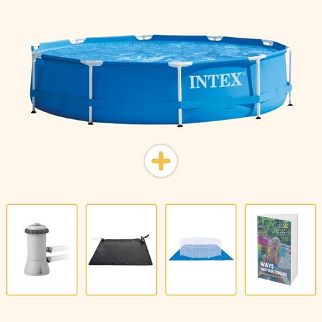 Intex Piscine Tubulaire Ronde - 366x76 cm - 5-pièces  SCB126 (1/5)