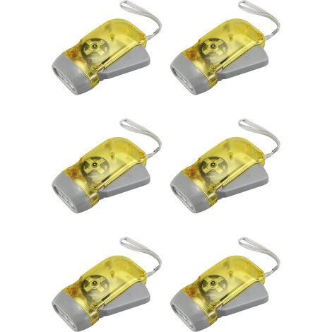6X 3 Lampe de Poche A Del Generateur L'Eolienne Flambage (1/5)