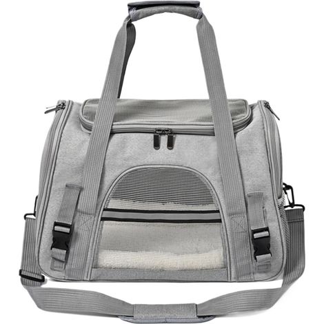 Sac de transport pour animaux, sac pour chien, sac bandoulière pour animaux, boîte de transport portable avec sac de transport pour chats à bandoulière fine (1/5)