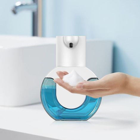 Automatic Soap Dispenser, 420ml Touchless Soap Dispenser USB Rechargeable Wall Mounted Soap Dispenser IPX5 Waterproof (1/5)