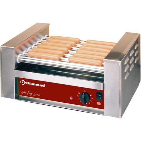 Grill saucisses électrique- 7 rouleaux - Diamond