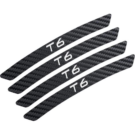 (Pour T6) 4 autocollants pour jantes de roue de voiture en fibre de carbone, compatibles avec les accessoires pour voitures Volvo (1/5)