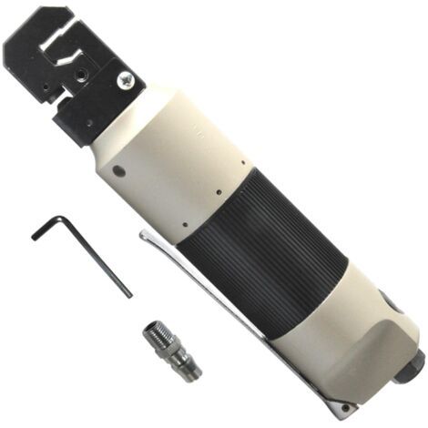 Outil de poinçonnage à bride pneumatique Perforateur pneumatique avec clé à prise Outil de sertissage de machine de type droit Alimenté (1/5)