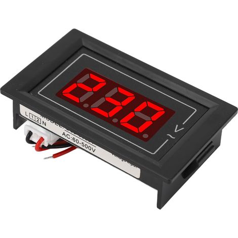 Voltmètre numérique compact monophasé 60-500 V CA (1/5)