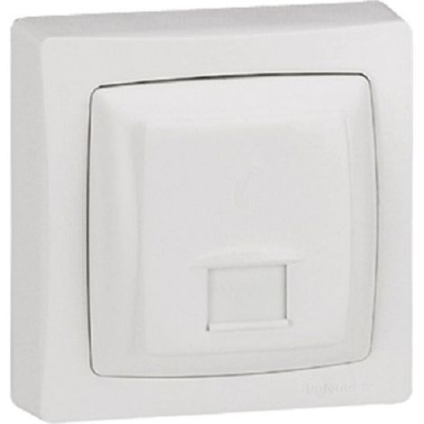 Enchufe RJ45 multimedia categoría 5e FTP empotrado blanco LEGRAND 097618