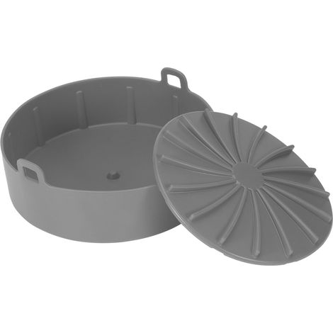 Air Frying Pot Liner Silicone Grill Pan Bread Cake Mat Basket Pressure Cooker Kitchen ToolGray