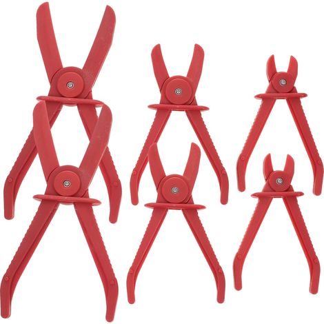 6pièces Pince à Sertir pour Tuyau Pince De Réparation Automobile à Collier De Serrage pour Conduites De Carburant Outil pour Tubes De Voiture (1/5)
