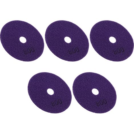 5-teiliges Set mit 4-Zoll-Diamant-Nasspolierpads, weichen Schleifscheiben für Marmor, Granit und Keramik, Körnung 800 (1/5)