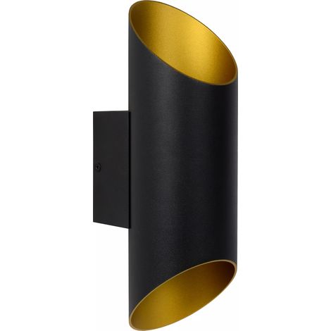 Applique nera a tubo in metallo QUIRIJN 1xG9 40W Lucide (1/4)
