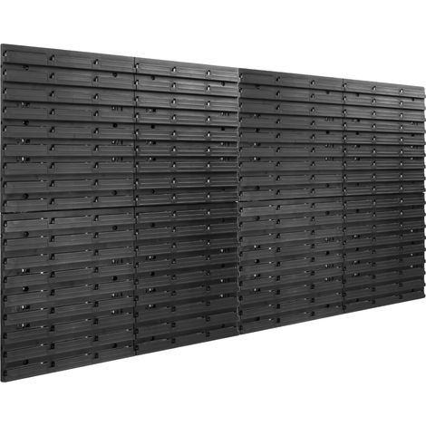 Panneau mural d'atelier, 1540 x 780 mm, matériau plastique, organisation modulaire des outils, installation murale, ensemble librement mobile (1/5)