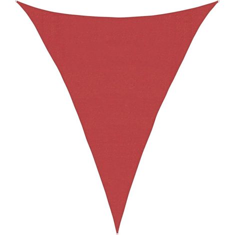 Voile d'ombrage 160 g/m² Rouge 3x4x4 m PEHD vidaXL (1/5)