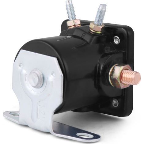 Heavy-duty starter solenoid, relay, for parts Ford Jeep, Lincoln, Mercury 1958-1991 SW-3, metal construction. (1/5)