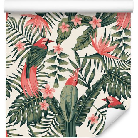 Papel pintado decorativo con estampado para salón y dormitorio, 50x1000 cm. (1/5)