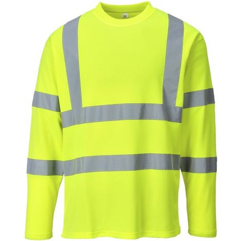 Portwest Warnschutz Cotton Comfort T-Shirt langarm Gelb XXXL (1/2)
