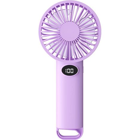 Tragbarer Klappventilator 6 Geschwindigkeiten, 1200 mAh Akku, USB aufladbar, faltbares Design, Mini Handventilator für Reisen & Sommer (1/5)