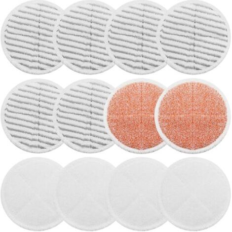 Panni di pulizia morbidi e resistenti per mocio Bissell Spin Wave 2039A 2124, per la pulizia di pavimenti in legno (confezione da 12) (1/5)