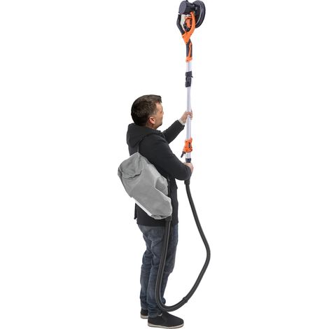 Ponceuse à plâtre électrique, puissance de 850W, 6 vitesses variables, longueur réglable jusqu'à 1,5 m, système de collecte de poussière intégré, design de poignée ergonomique (1/5)