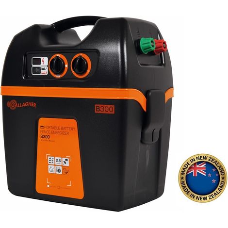 Elettrificatore a Batteria GALLAGHER B300 12V/2,6 J per Recinzioni Fino a 30 Km (1/4)