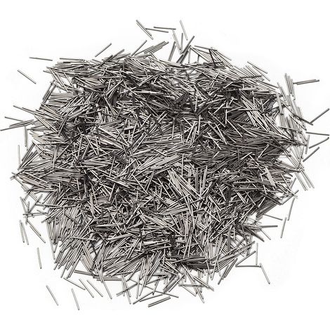 Polisseuse de bijoux en acier inoxydable 0,3 mm, 100 g, broche de finition, média de polissage, tambour magnétique (1/5)