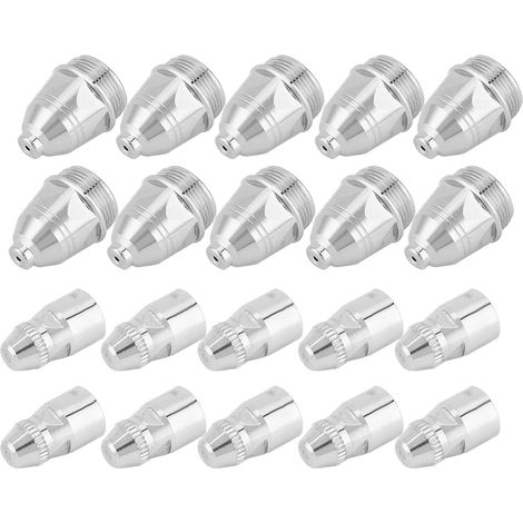 10 électrodes, 10 buses de torche de découpe P80, consommable de découpe plasma 1,5 mm (1/5)