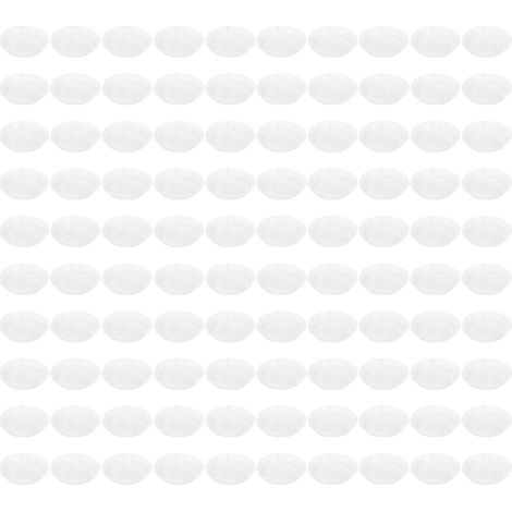 100 Feuilles de cuisson rondes blanches 16x4,5cm antiadhésives pour friteuse - Papier sulfurisé jetable pour cuisine