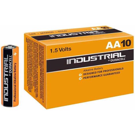 Duracell Industrial 1.5V AA Batteries - 10 Pack