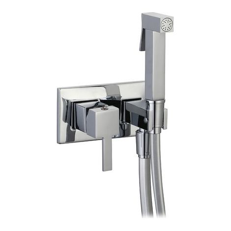 SET MISCELATORE A INCASSO QUADRO CON SHUT-OFF E SUPP. LATERALE Misura: Cromo