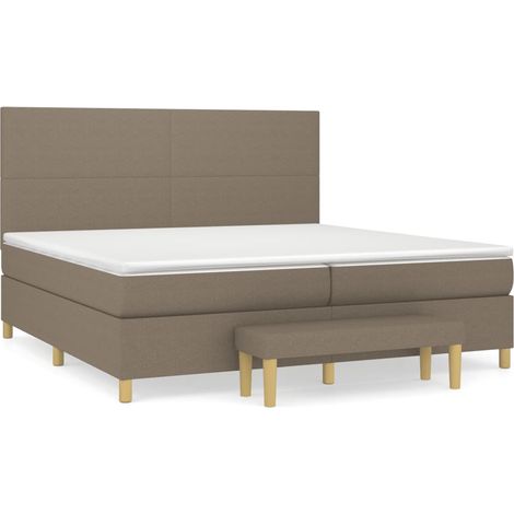 Maison Exclusive - Boxspringbett mit Matratze Taupe 200x200 cm St