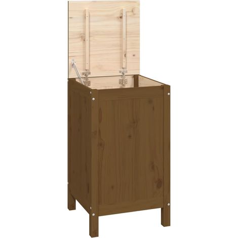 Maison Exclusive - Baúl para colada madera maciza pino marrón mie